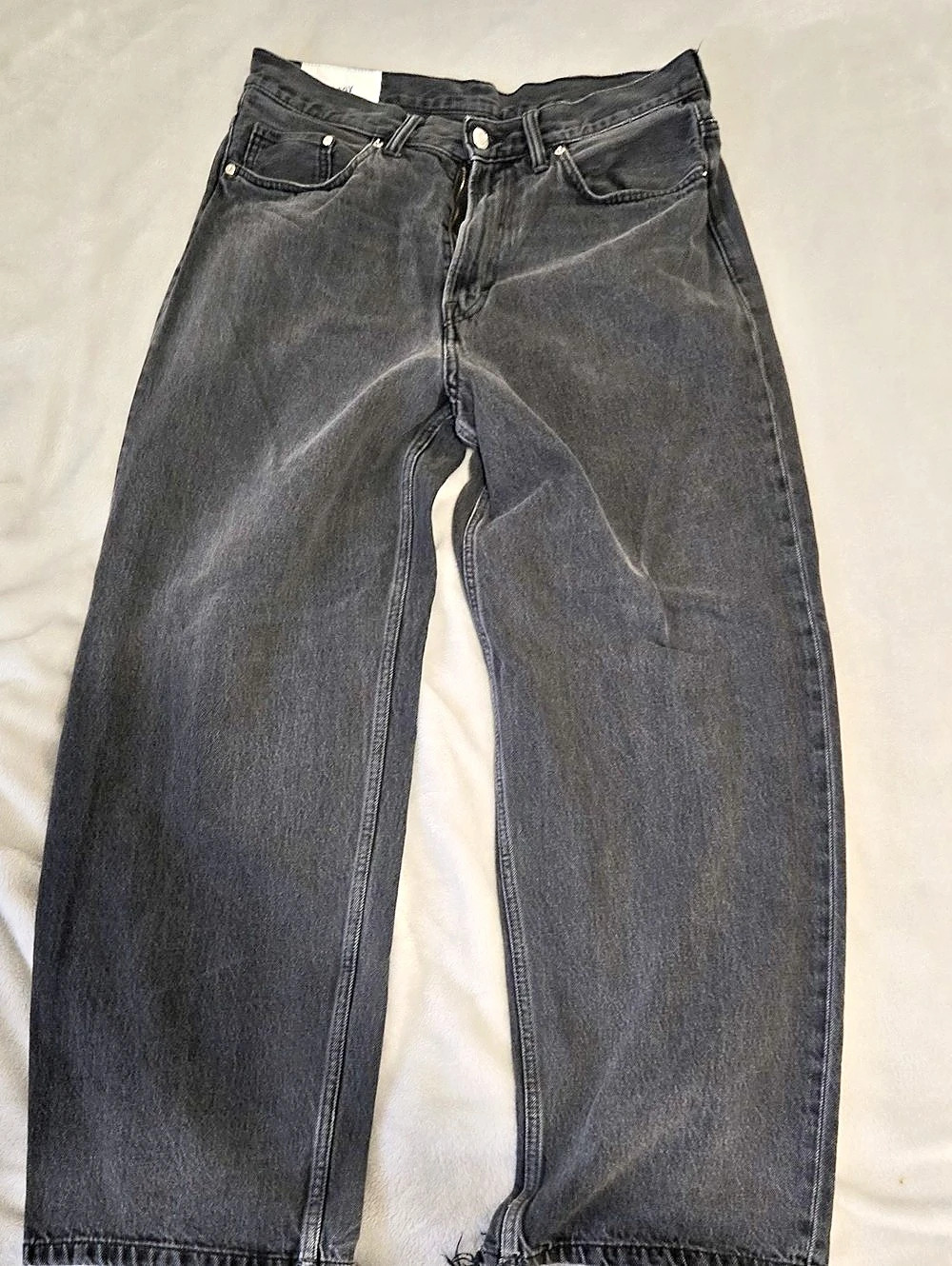 H&M Baggy Jeans in Black Waist 33/32